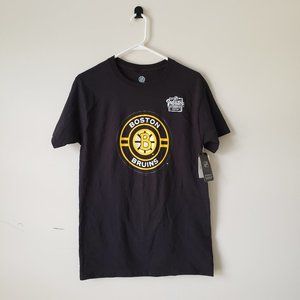 Boston Bruins Short Sleeve T-Shirt Tee Mens Small Black NHL Winter Classic NWT